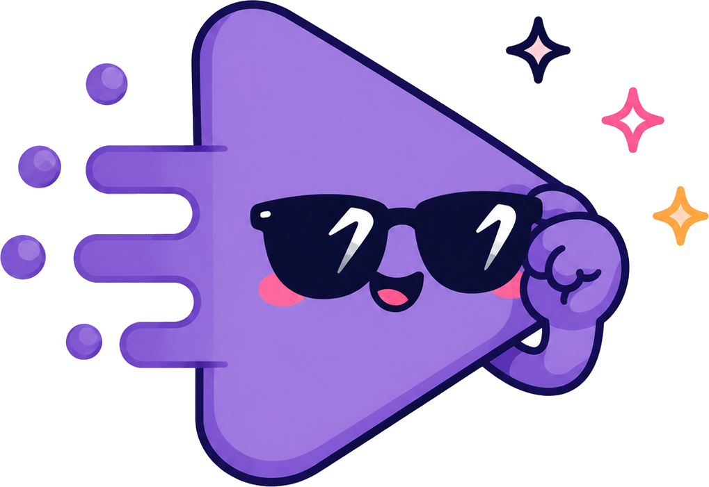 Pookie Labs play-button mascot